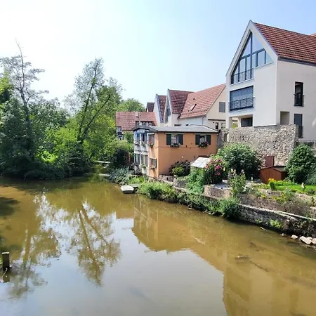 Stilvolle 3 Zimmer Wohnung Waiblingen, Flexible Anreise, 16 Min Stuttgart Apartamento *